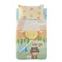 Jeu de draps HappyFriday Happynois Camping Multicouleur Lit de bébé 2 Pièces