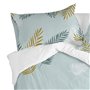 Taie d'oreiller HappyFriday Blanc Foliage Mint Multicouleur 50 x 75 cm (2 Unités)