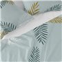 Drap HappyFriday Blanc Foliage Mint Multicouleur 180 x 270 cm