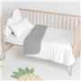 Couvre-lit HappyFriday Basic Kids Dash Gris 100 x 130 cm