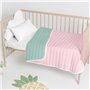 Couvre-lit HappyFriday Basic Kids Dash Menthe 100 x 130 cm