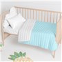 Couvre-lit HappyFriday Basic Kids Dash Bleu 100 x 130 cm