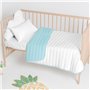 Couvre-lit HappyFriday Basic Kids Dash Bleu 100 x 130 cm