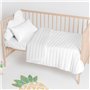 Couvre-lit HappyFriday Basic Kids Dash Blanc 100 x 130 cm