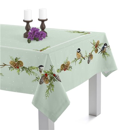 Nappe HappyFriday Xmas Sparrow Multicouleur 145 x 150 cm