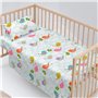 Jeu de draps pour berceau HappyFriday Mr Fox Little Birds Multicouleur Lit de bébé 2 Pièces