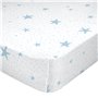 Drap housse HappyFriday BASIC KIDS Bleu 105 x 200 x 32 cm