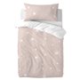 Parure de couette HappyFriday Basic Kids Rose Lit de bébé 2 Pièces