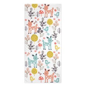 Serviette de toilette HappyFriday Moshi Moshi Woodland Multicouleur 70 x 150 cm