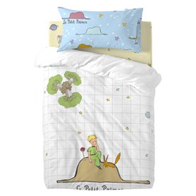 Parure de couette HappyFriday Le Petit Prince Imagination Multicouleur Lit de bébé 2 Pièces