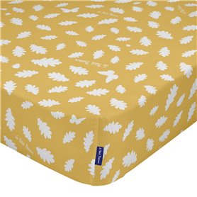 Drap housse HappyFriday LE PETIT PRINCE Multicouleur Ocre 70 x 140 x 14 cm