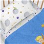 Jeu de draps HappyFriday Le Petit Prince Accolade Multicouleur Lit de bébé 2 Pièces