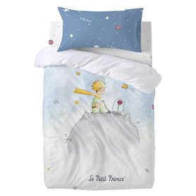 Parure de couette HappyFriday Le Petit Prince Univers Multicouleur Lit de bébé 2 Pièces