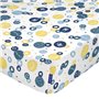 Drap housse HappyFriday LE PETIT PRINCE Blanc Multicouleur 60 x 120 x 14 cm