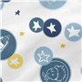 Drap housse HappyFriday LE PETIT PRINCE Blanc Multicouleur 60 x 120 x 14 cm