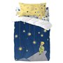 Parure de couette HappyFriday Le Petit Prince La Nuit Multicouleur Lit de bébé 2 Pièces