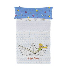 Jeu de draps HappyFriday Le Petit Prince Navire  Multicouleur Lit 1 persone 2 Pièces