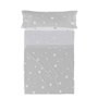 Jeu de draps HappyFriday Basic Kids Little star Gris Lit 1 persone 2 Pièces