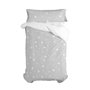 Parure de couette HappyFriday Basic Kids Gris Lit 1 persone 2 Pièces