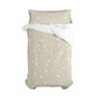 Parure de couette HappyFriday Basic Kids Beige Lit 1 persone 2 Pièces