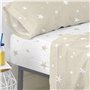 Drap housse HappyFriday BASIC KIDS Beige 90 x 200 x 32 cm