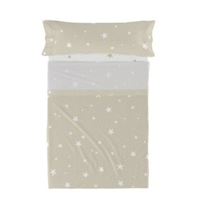 Jeu de draps HappyFriday Basic Kids Little star Beige Lit 1 persone 180 x 270 cm 2 Pièces