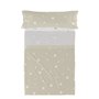 Jeu de draps HappyFriday Basic Kids Little star Beige Lit 1 persone 180 x 270 cm 2 Pièces