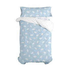 Parure de couette HappyFriday Basic Kids Bleu Lit 1 persone 2 Pièces