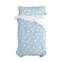 Parure de couette HappyFriday Basic Kids Bleu Lit 1 persone 2 Pièces