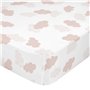 Drap housse HappyFriday BASIC KIDS Rose 105 x 200 x 32 cm