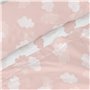 Jeu de draps HappyFriday Basic Kids Clouds Rose Lit 1 persone 180 x 270 cm 2 Pièces