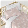 Parure de couette HappyFriday Basic Kids Rose Lit de bébé 2 Pièces