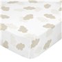 Drap housse HappyFriday BASIC KIDS Beige 105 x 200 x 32 cm