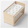 Drap housse HappyFriday BASIC KIDS Blanc Beige 70 x 140 x 14 cm Nuages