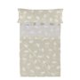 Jeu de draps HappyFriday Basic Kids Clouds Beige Lit 1 persone 180 x 270 cm 2 Pièces