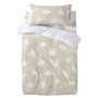 Parure de couette HappyFriday Basic Kids Beige Lit de bébé 2 Pièces