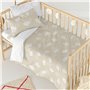 Parure de couette HappyFriday Basic Kids Beige Lit de bébé 2 Pièces