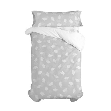 Parure de couette HappyFriday Basic Kids Gris Lit 1 persone 2 Pièces