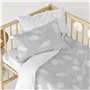 Parure de couette HappyFriday Basic Kids Gris Lit de bébé 2 Pièces