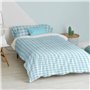 Parure de couette HappyFriday Basic Kids Bleu Lit 1 persone Vichy 2 Pièces