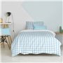 Parure de couette HappyFriday Basic Kids Bleu Lit 1 persone Vichy 2 Pièces