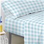 Drap housse HappyFriday BASIC KIDS Bleu 105 x 200 x 32 cm