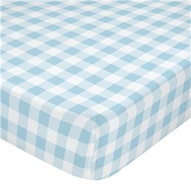 Drap housse HappyFriday BASIC KIDS Bleu 90 x 200 x 32 cm