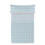 Jeu de draps HappyFriday Basic Kids Vichy Bleu Lit 1 persone 180 x 270 cm 2 Pièces