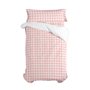 Parure de couette HappyFriday Basic Kids Rose Lit 1 persone Vichy 2 Pièces