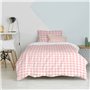 Parure de couette HappyFriday Basic Kids Rose Lit 1 persone Vichy 2 Pièces