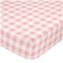 Drap housse HappyFriday BASIC KIDS Rose 60 x 120 x 14 cm Vichy