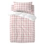 Parure de couette HappyFriday Basic Kids Rose Lit de bébé Vichy 2 Pièces