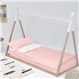 Housse de couette non rembourrée HappyFriday Basic Kids Vichy Rose 105 x 200 cm