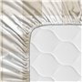 Drap housse HappyFriday Basic Kids Beige 60 x 120 x 14 cm Vichy